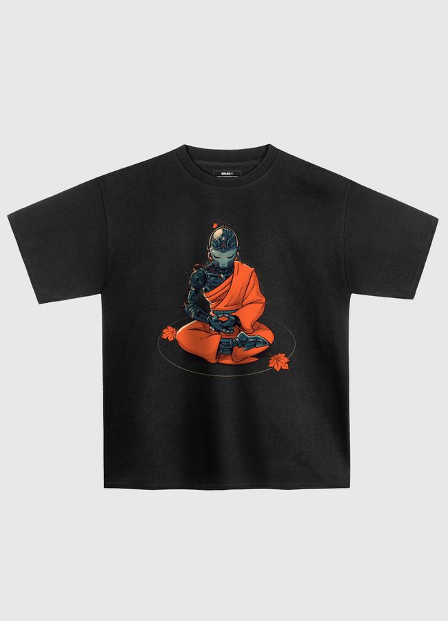 Meditation Robot Monk - Oversized T-Shirt