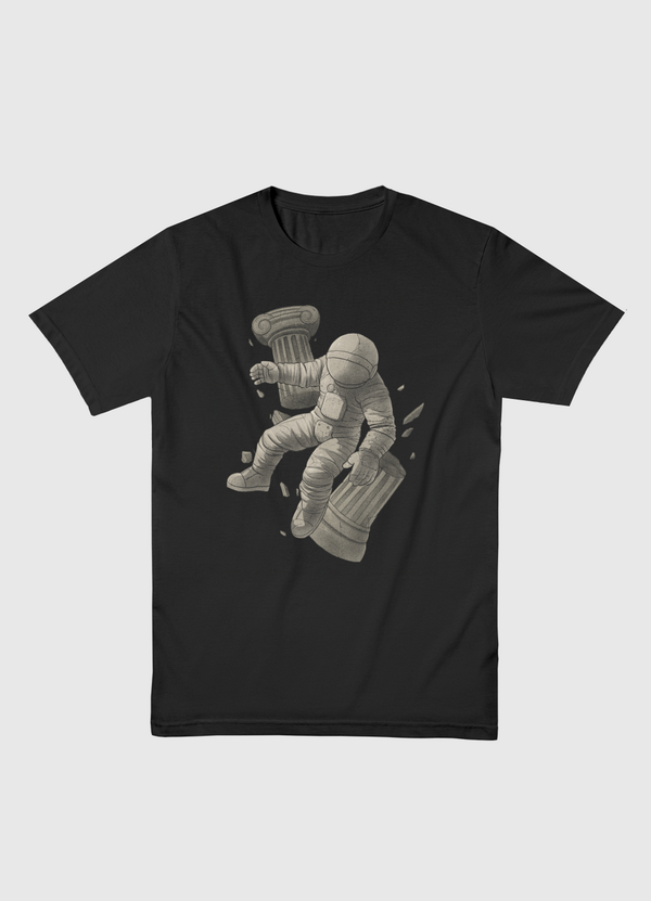 Greek Marble Astronaut Men Basic T-Shirt