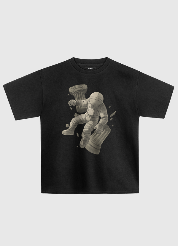 Greek Marble Astronaut Oversized T-Shirt