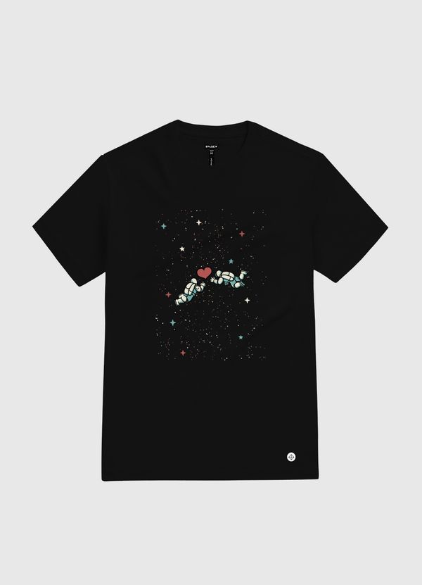 Astronaut Floating White Gold T-Shirt
