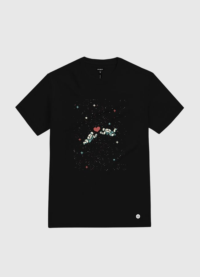 Astronaut Floating - White Gold T-Shirt