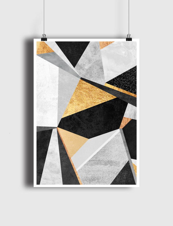 Geometry Gold Poster