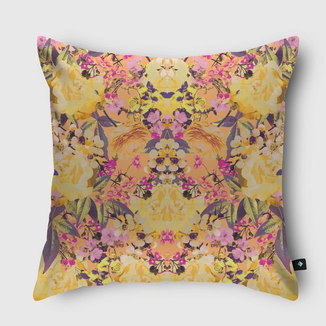 Symmetric Spring - Throw Pillow