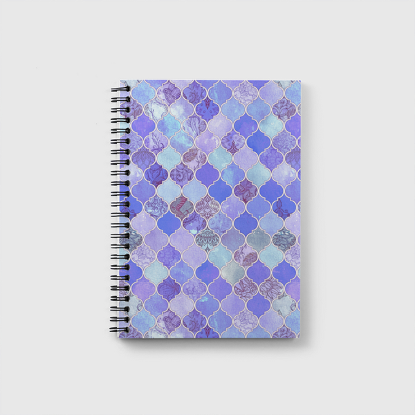 Purple Moroccan Tiles Notebook