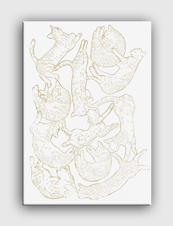 11 sleeping cat Canvas