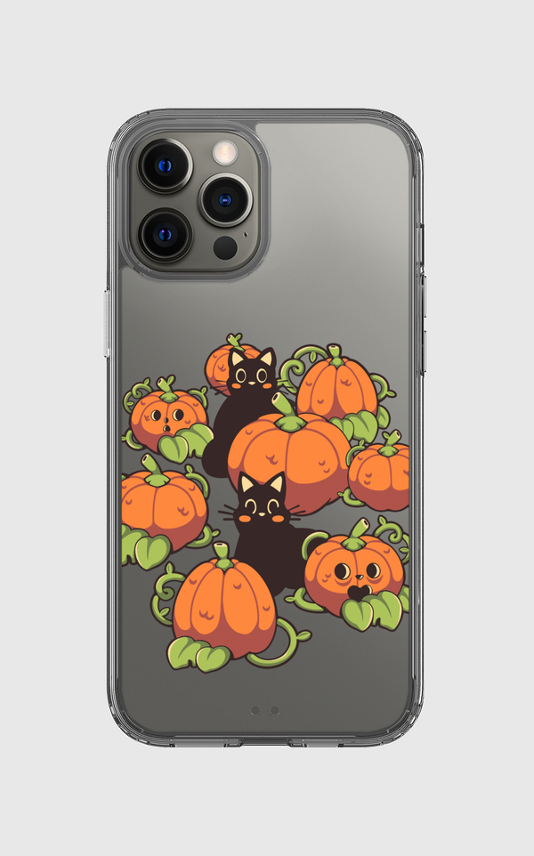 Cats and Pumpkins Kawaii Clear Case