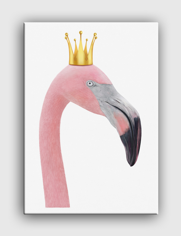 Queen flamingo Canvas