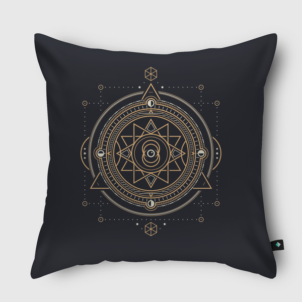 balck art Throw Pillow