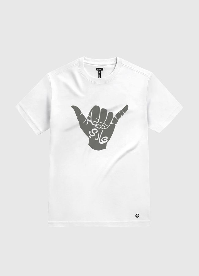 Sarcastic Hand Gesture - White Gold T-Shirt