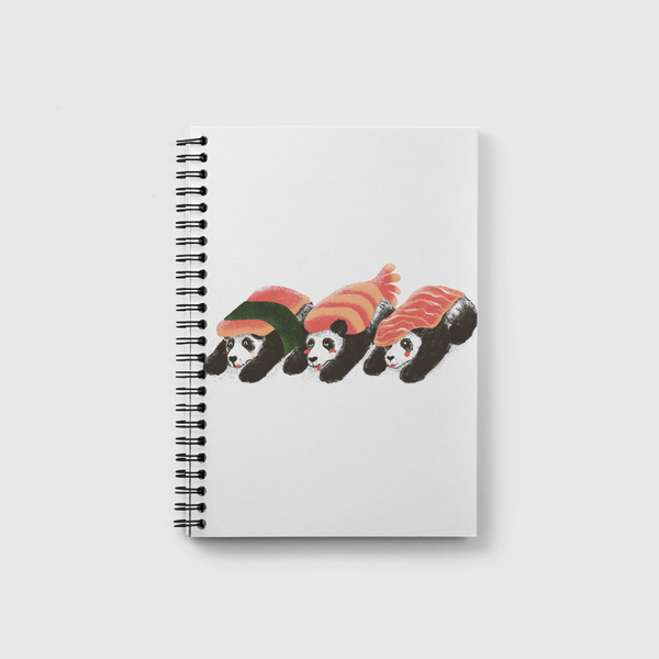 Panda Sushi Notebook