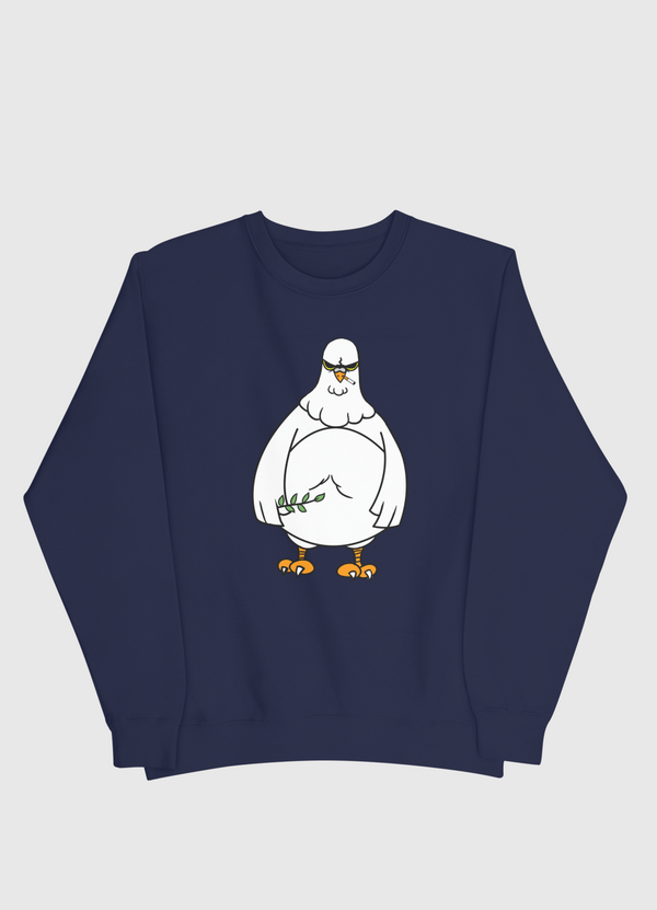 peace pigeon had enough  Men Sweatshirt