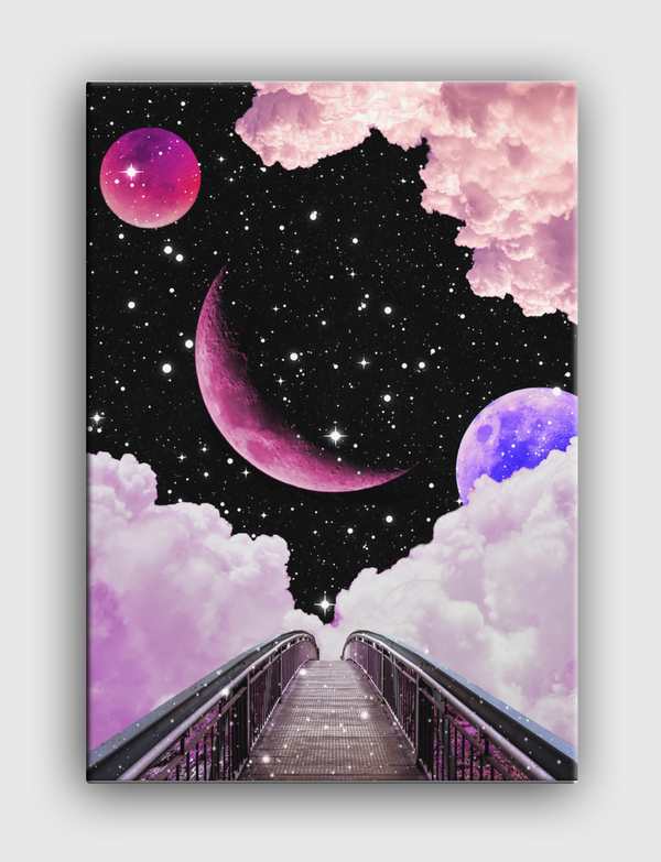 Walk to the moon  Canvas