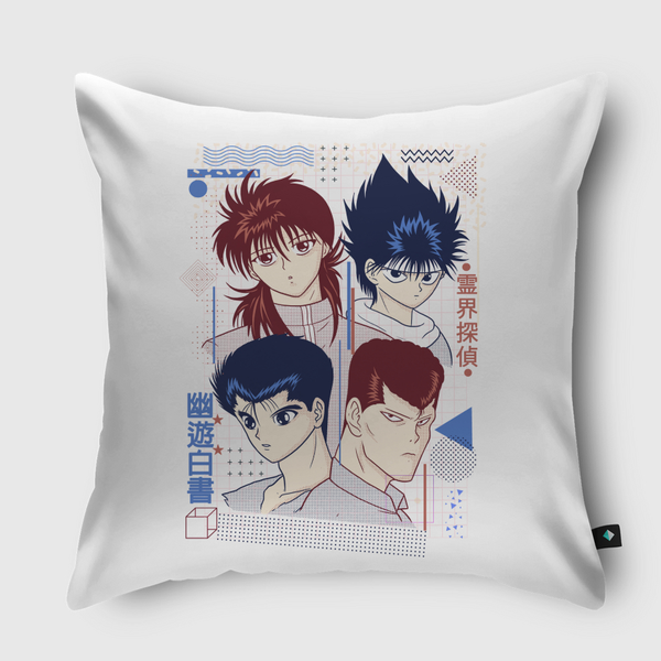 Anime Memphis Throw Pillow