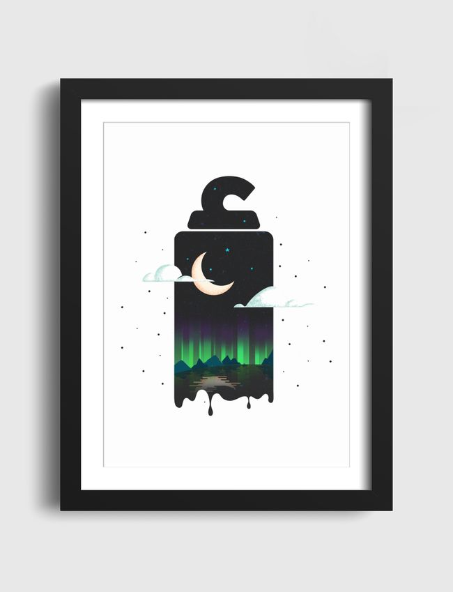 Arabic Letter Alef Aurora - Artframe