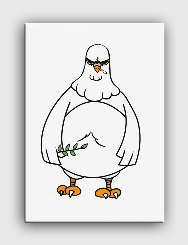 peace pigeon had enough  Canvas