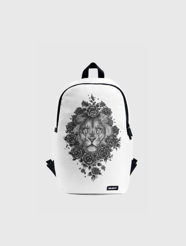 Lion in flowers - Spark Backpack