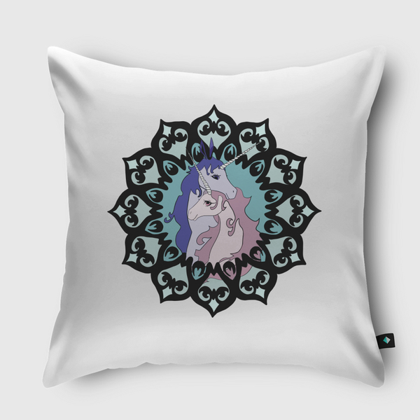 Unicorns Throw Pillow