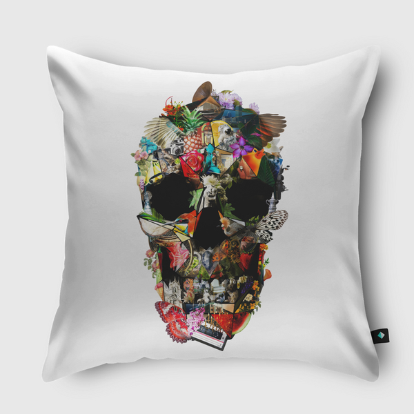 Fragile Skull Throw Pillow