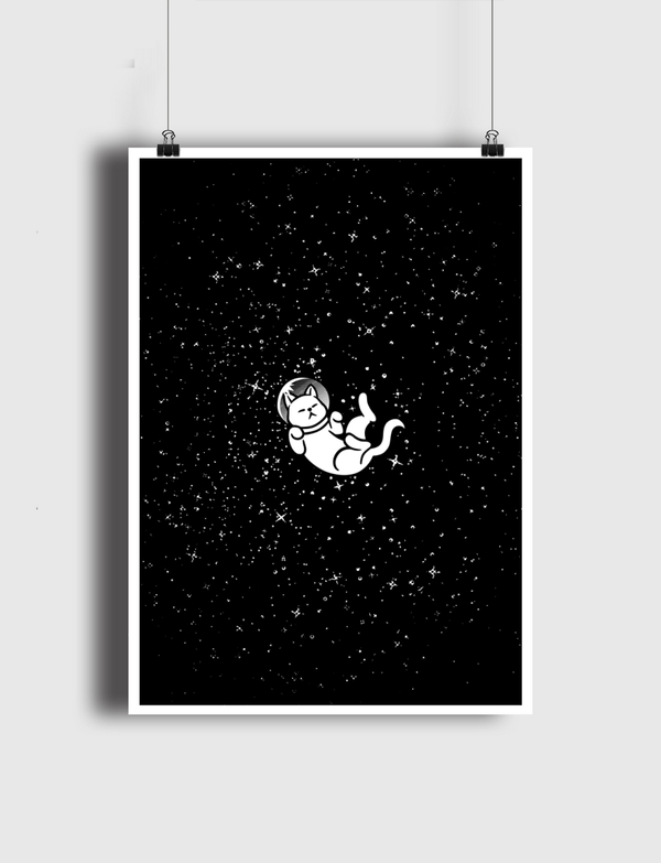 Gravity Cat Poster