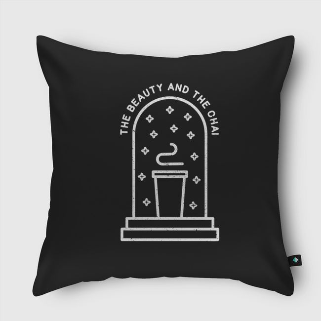 The beauty and the chai - Throw Pillow