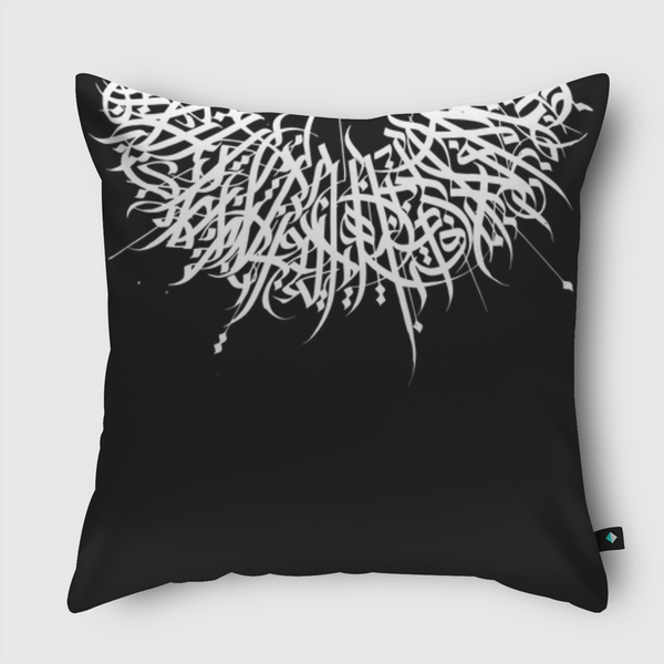 STRONG CALLIGRAPHY Throw Pillow