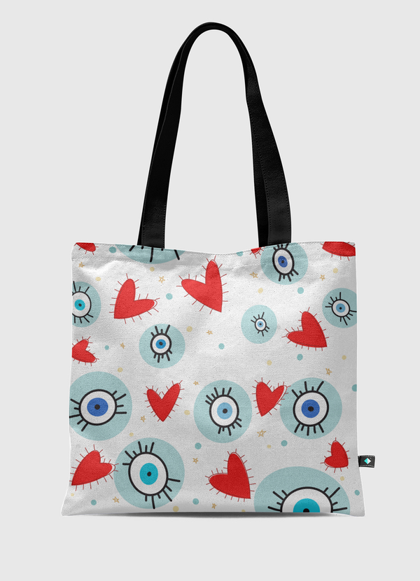 Eyes and hearts Tote Bag