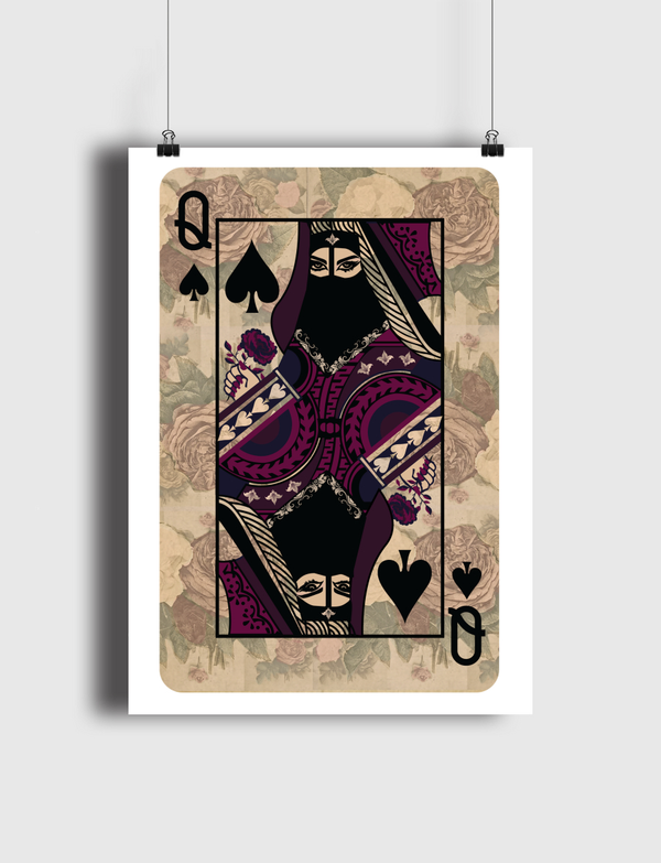 ARAB QUEEN OF SPADES Poster