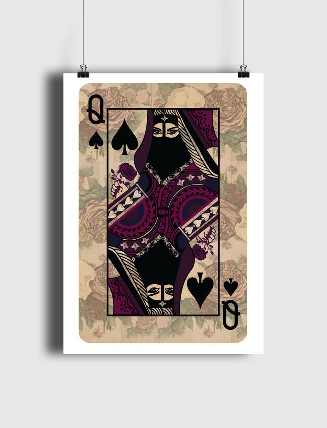 ARAB QUEEN OF SPADES - Poster