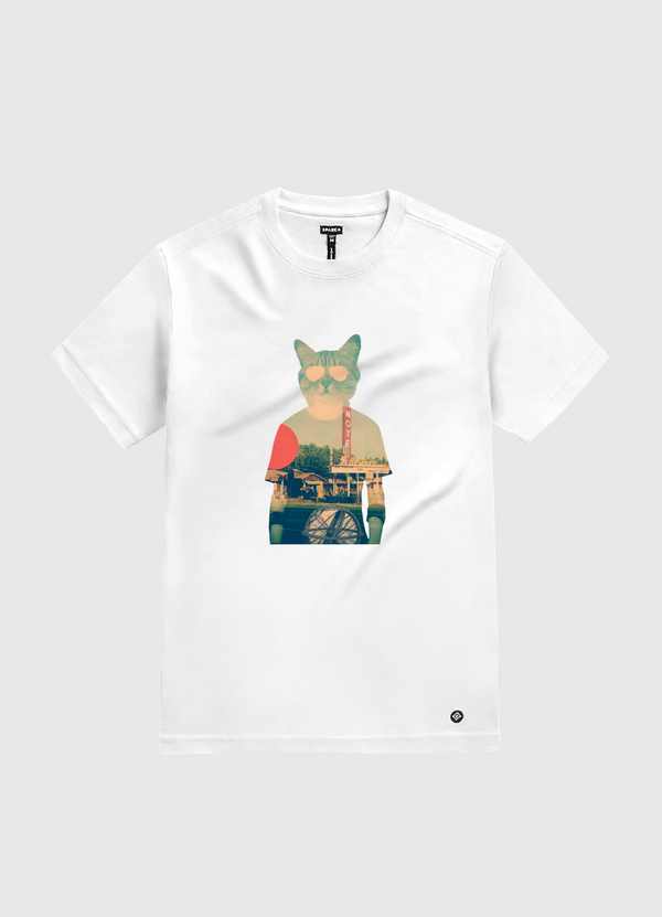 Cool Cat White Gold T-Shirt