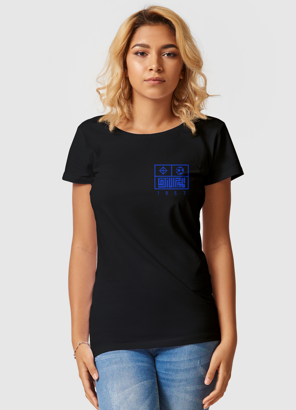 Blue Waves | Back Print Women Premium T-Shirt