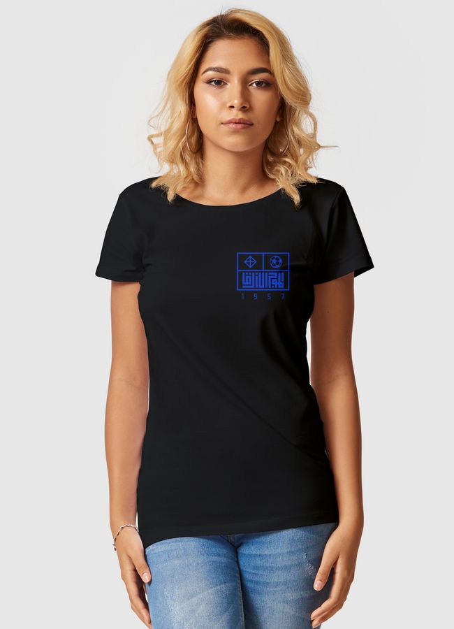 Blue Waves | Back Print - Women Premium T-Shirt