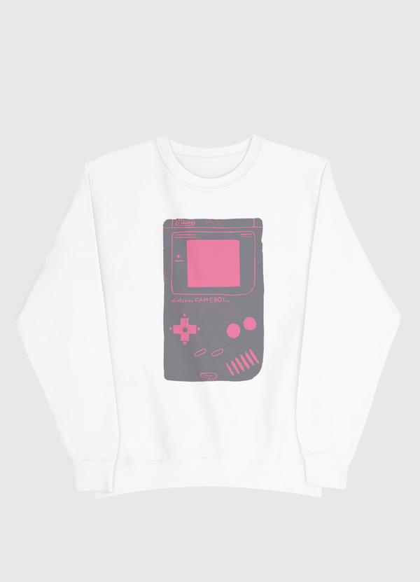 Game Boy Blockprint Pink Men Sweatshirt