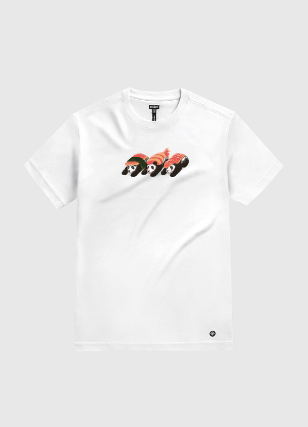 Panda Sushi White Gold T-Shirt