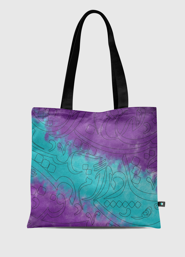 Neon Calligraphy Tote Bag