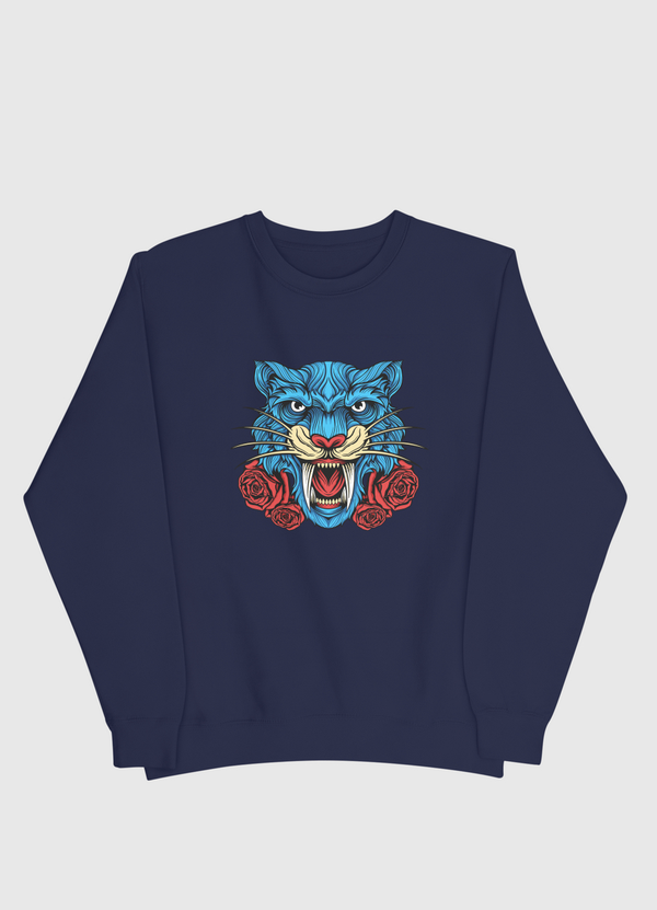 Wild Floral Tiger Men Sweatshirt