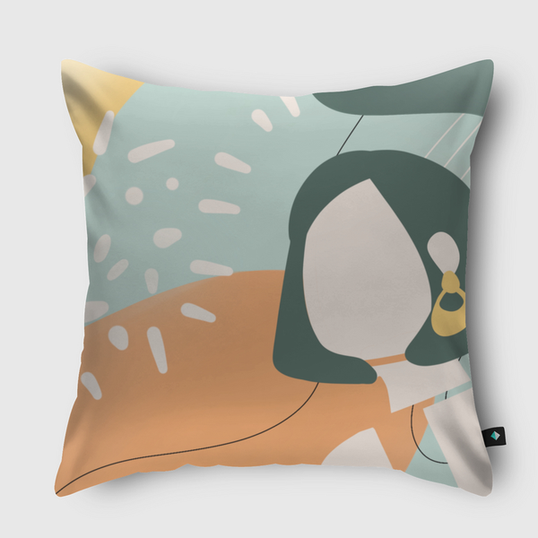 Beach day  Throw Pillow