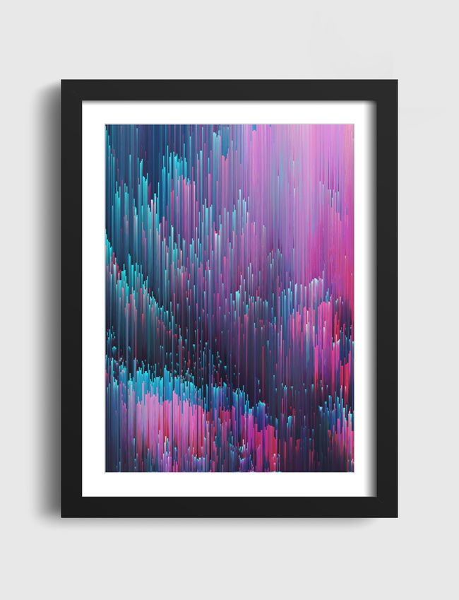 Pink and blue glitches - Artframe