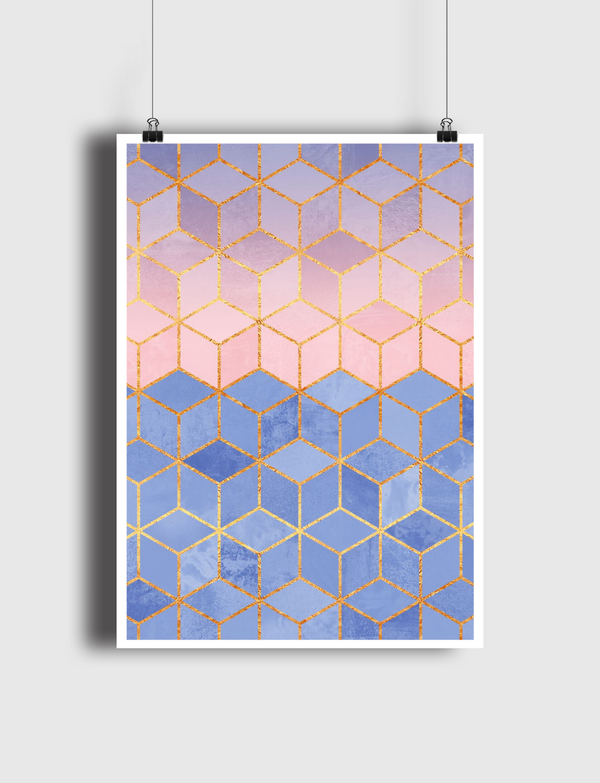 Rose Quartz And Serenity Cubes Poster