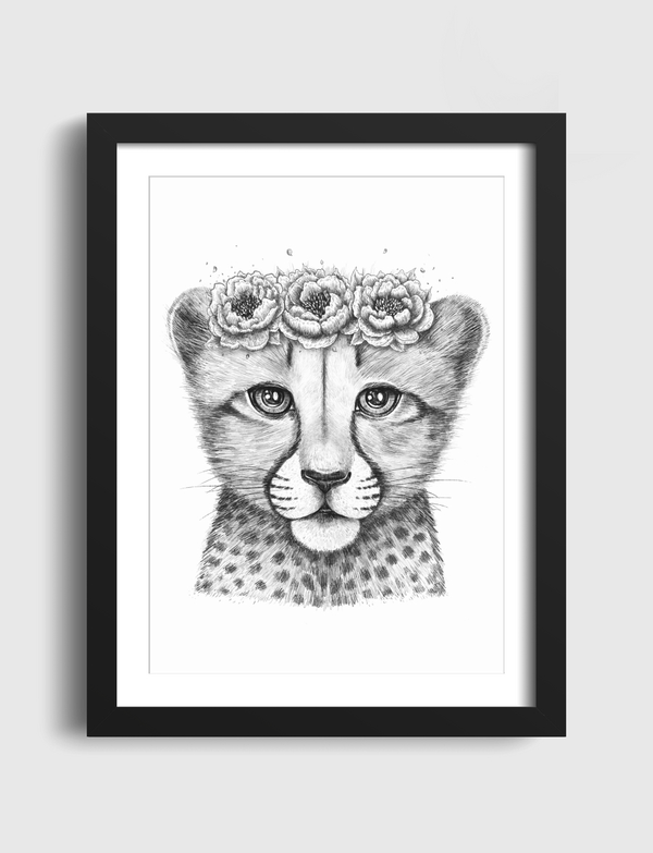 Cheetah cub Artframe