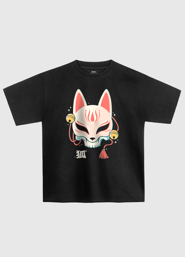 Kitsune Skull Oversized T-Shirt