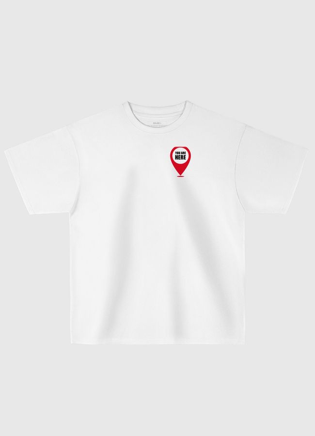 you are here انت في قلبي - Oversized T-Shirt