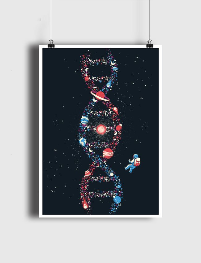 DNA Astronaut Galaxy - Poster