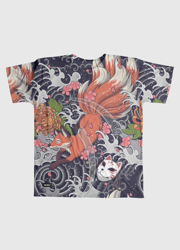 Nine Tailed Fox Spirit Men Graphic T-Shirt