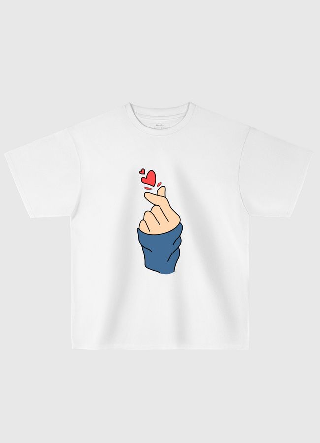 علامة الحب love sign  - Oversized T-Shirt