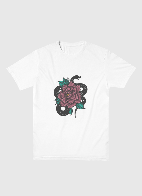 Black Snek Men Basic T-Shirt