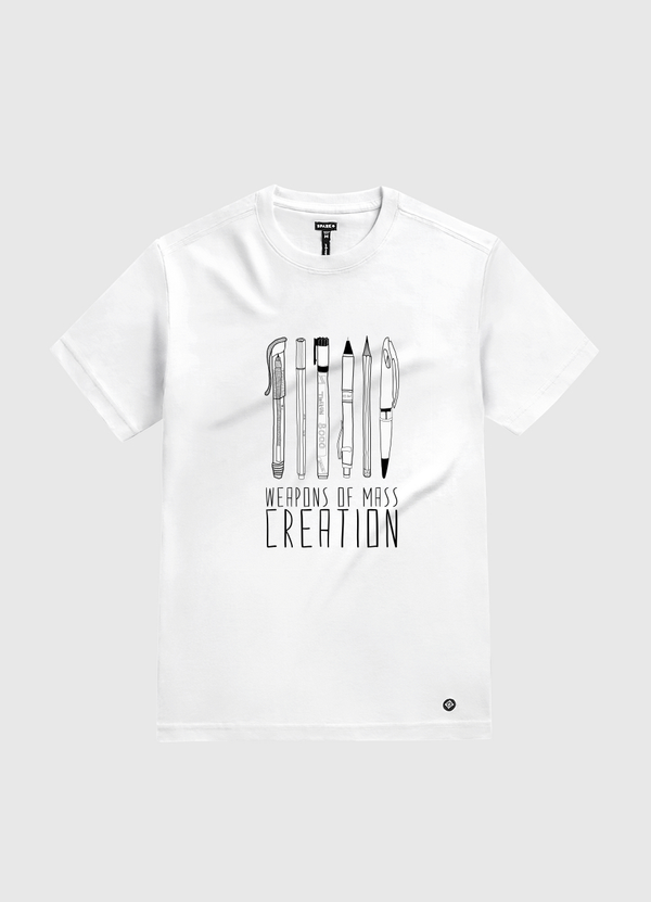Weapons Of Mass Creation White Gold T-Shirt