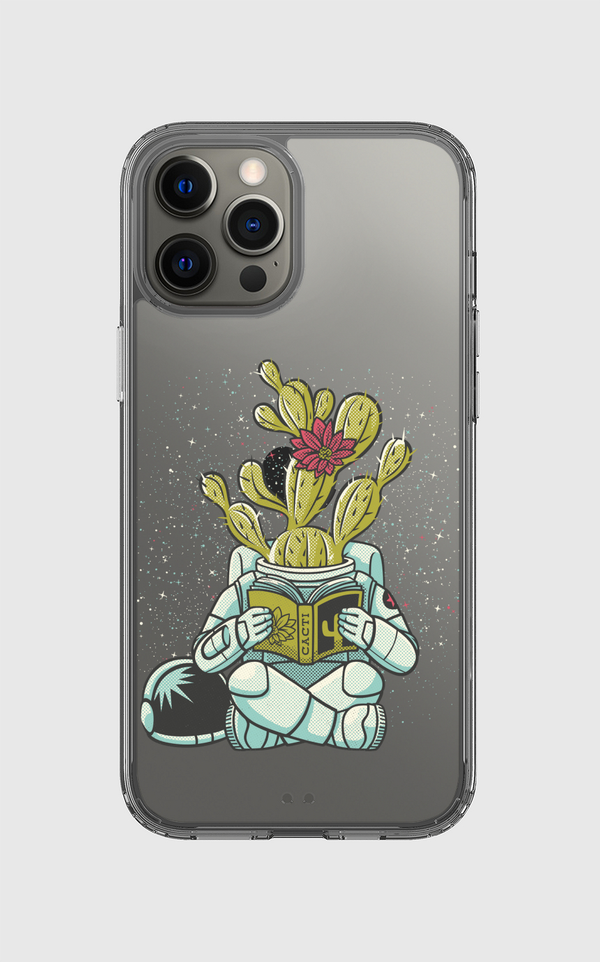 Astronaut Cactus Succulent Clear Case
