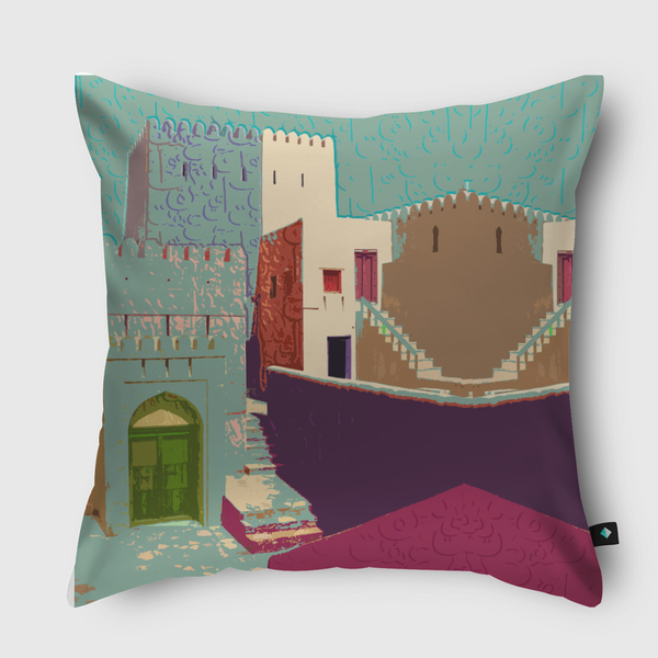 the door Throw Pillow