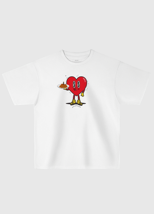 القلب والمعمول Oversized T-Shirt