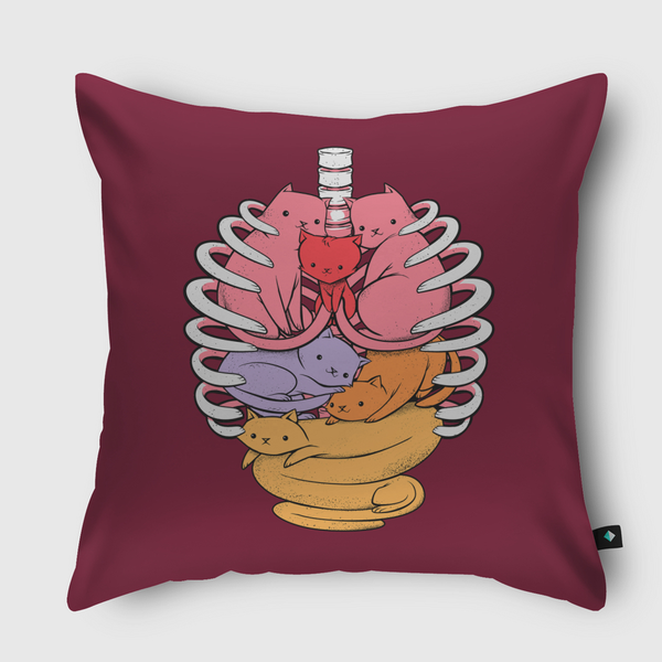 Anatomicat Throw Pillow